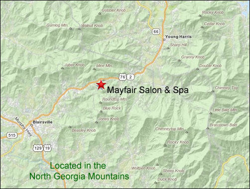 Mayfair Salon location map
